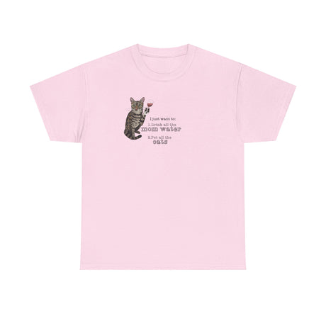 Funny Flounder Cat Wine Unisex Tee