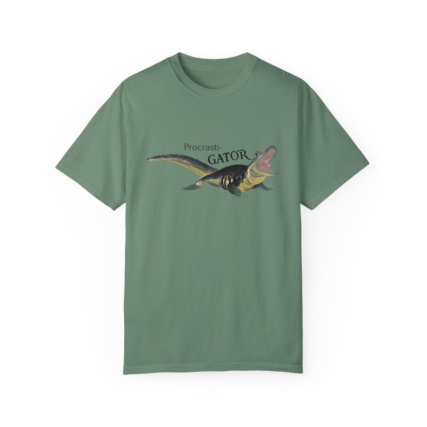 Comfort Colors Garment-Dyed T-shirt with Alligator Design Procasti-Gator