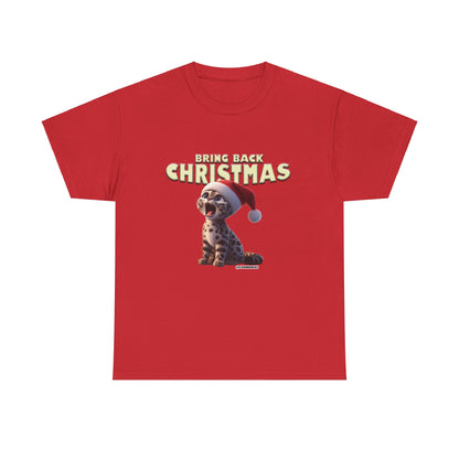 Flounder Cat “Bring Back Christmas” Unisex Heavy Cotton Holiday Tee