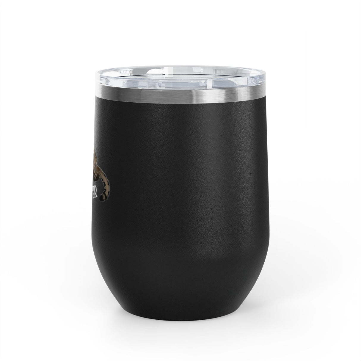 Wine Tumbler — "Competitive Rester" Flounder Design (12 oz)