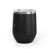 Wine Tumbler — "Competitive Rester" Flounder Design (12 oz)
