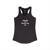 "I Stand with Mouse Toy" Women's Racerback Tank