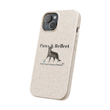 Phone Case - Paws and Reflect Biodegradable Case featuring Flounder the Purrmaid by Nina