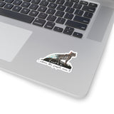 Purrmaid Flounder Kiss-Cut Sticker — "I want to be where the people aren't"