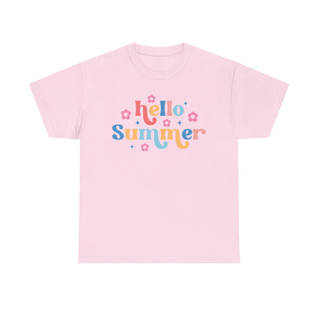 Rainbow Hello Summer - Cotton Tee