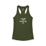 "I Stand with Mouse Toy" Women's Racerback Tank
