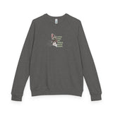 Brave Heart Raglan Crewneck — "Little Fish. Big World. Brave Heart." Flounder Design