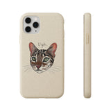 Flounder Cat UGH Biodegradable Phone Case – Eco-Friendly Protection with Personality