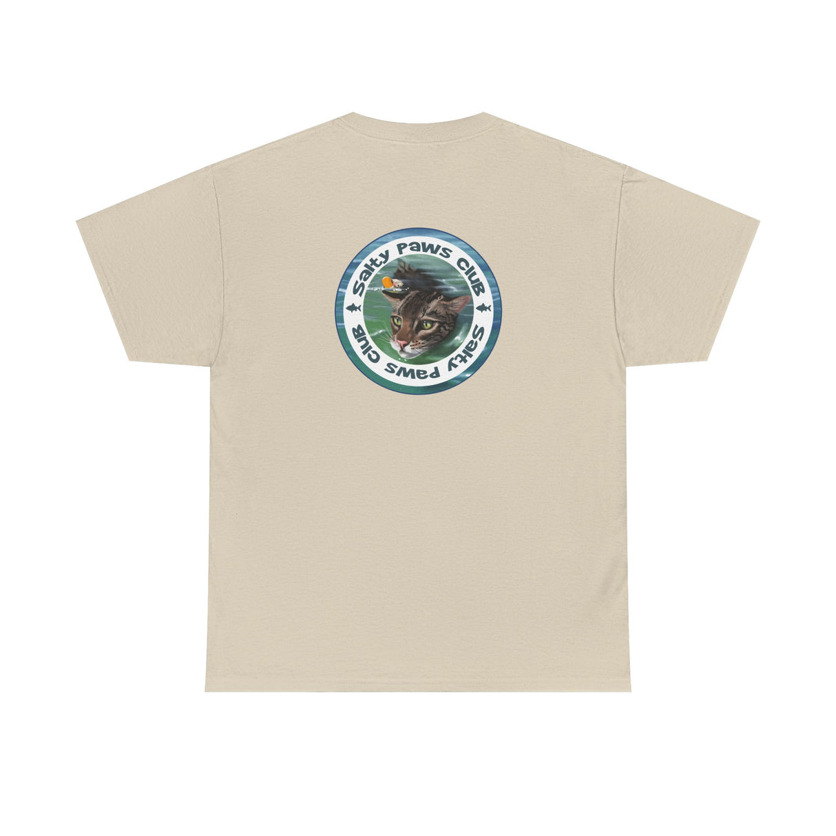 Salty Paws Club Tee — Flounder the Purrmaid & Life‑Vest Mouse Toy Shirt