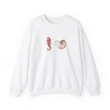 Sea Horse Open Sleigh Crewneck Sweatshirt