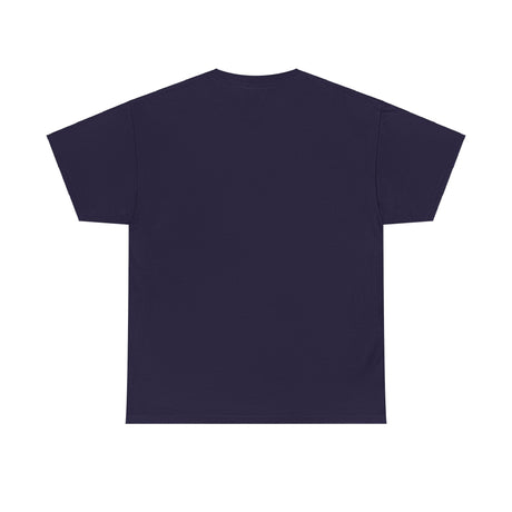 Back of the Never Better skeleton mermaids tee in navy