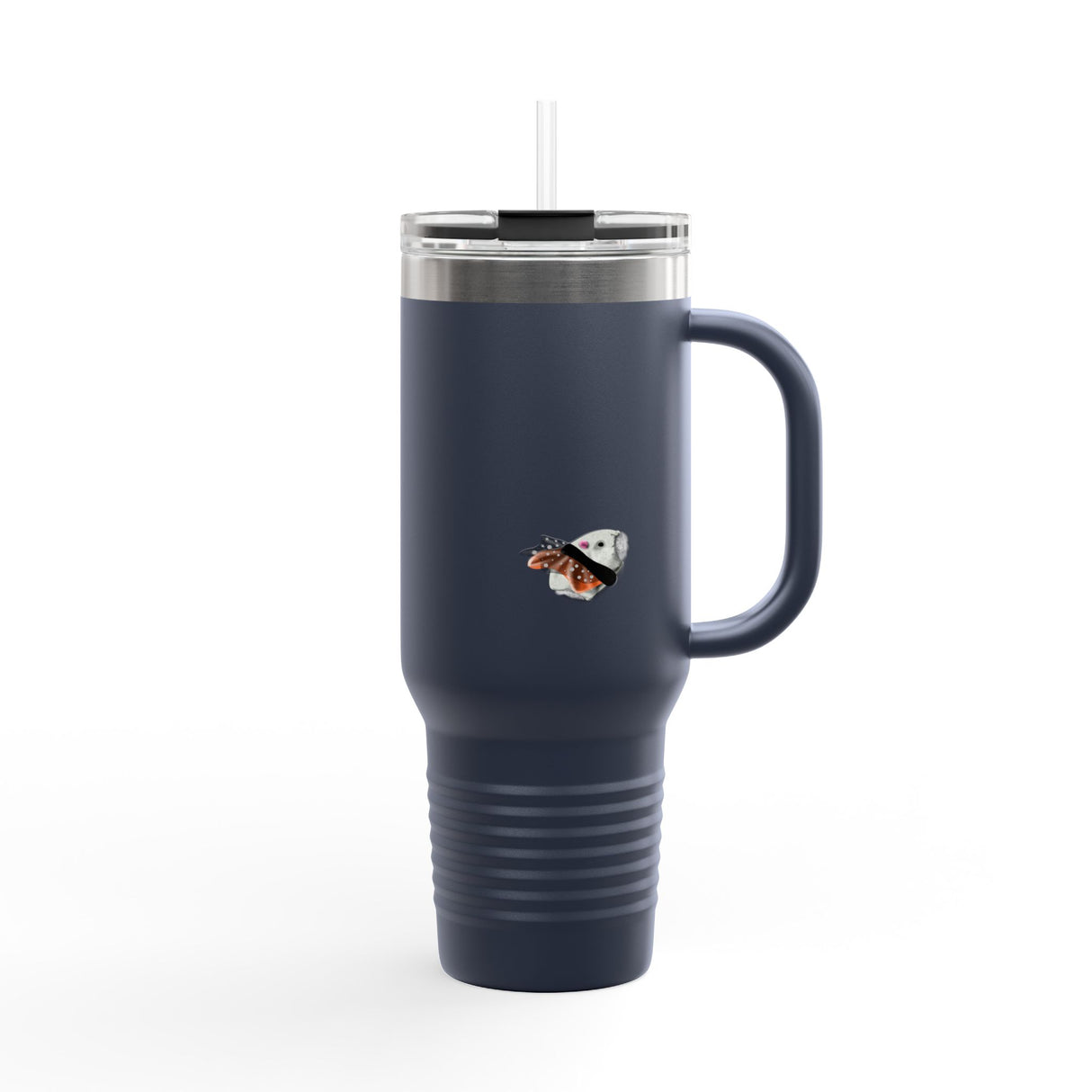 Insulated Travel Mug — "Tricks for Treats" Flounder Halloween Ballet Design