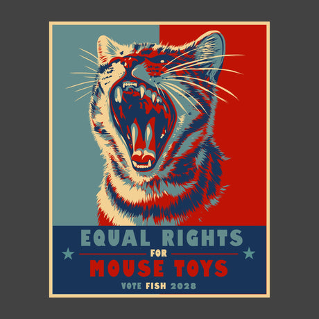 Close up of equal rights for mouse toys vote fish 2028