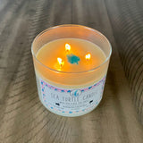 Sea Turtle Candle with Sea Glass Sea Turtle