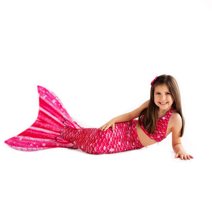 Bahama Pink Mermaid Tail + Monofin