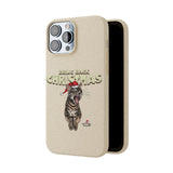 Flounder Cat - Bring Back Christmas Biodegradable Phone Case – Festive & Eco-Friendly