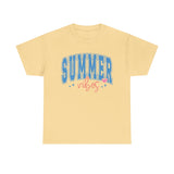 Summer Vibes Collegiate Style Cotton Tee