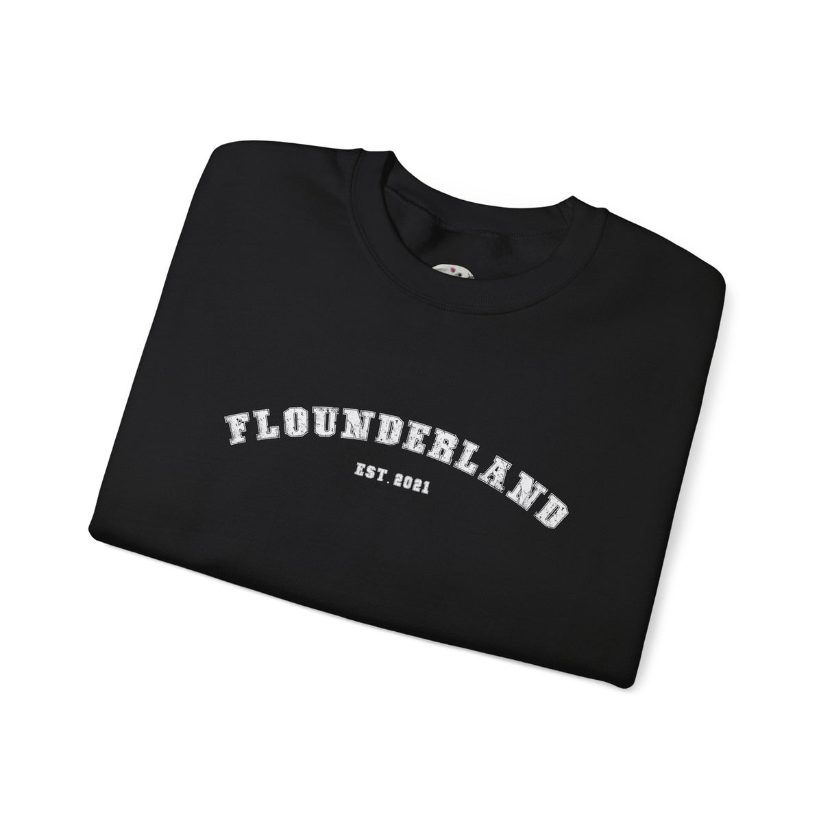 FlounderLand Collegiate Crewneck Sweatshirt — "EST. 2021"