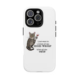 Flounder the Talking Cat Wine Glass Phone Case – "II just want to drink all the mom water"
