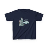 Kids Tee Christmas Tree Hugger Flounder the Purrmaid Design
