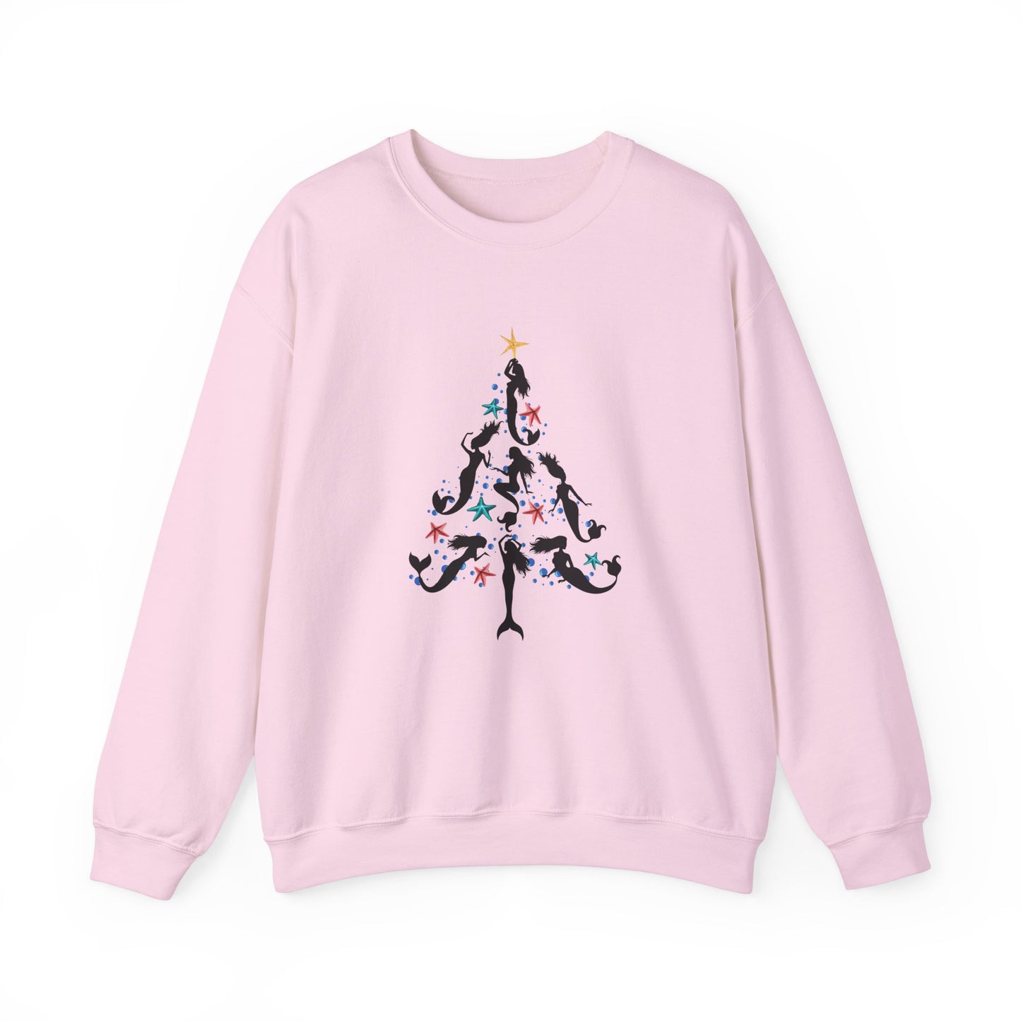 Mermaid Christmas Tree Crewneck Sweatshirt