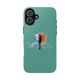Tough Phone Case — "paint with all the colors of the wind" Flounder the Purrcasso Art