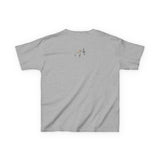 Kids Tee - Treble Maker Design Hand Drawn by Flounder's Mom, Nina Featuring Flounder the Purrmaid Playing Piano for Mouse Toy