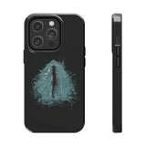 Fish at Heart Flounder Purrmaid Phone Case — Hand-Drawn Nautical Cat Design