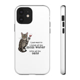Flounder the Talking Cat Wine Glass Phone Case – "II just want to drink all the mom water"
