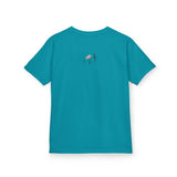 Kids Tee - Treble Maker Design Hand Drawn by Flounder's Mom, Nina Featuring Flounder the Purrmaid Playing Piano for Mouse Toy