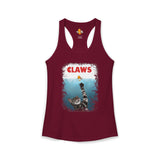 Purrmaid Flounder Claws Tank — Women's Racerback Tank with 'Shark-Like' Cat Catch Design