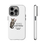 Flounder the Talking Cat Wine Glass Phone Case – "II just want to drink all the mom water"