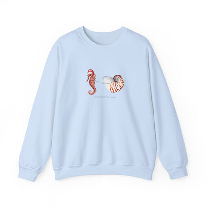 Sea Horse Open Sleigh Crewneck Sweatshirt