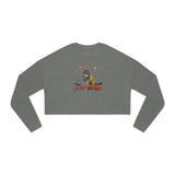 Stay Weird Cropped Sweatshirt — Flocahontas & Mouse Toy Artwork
