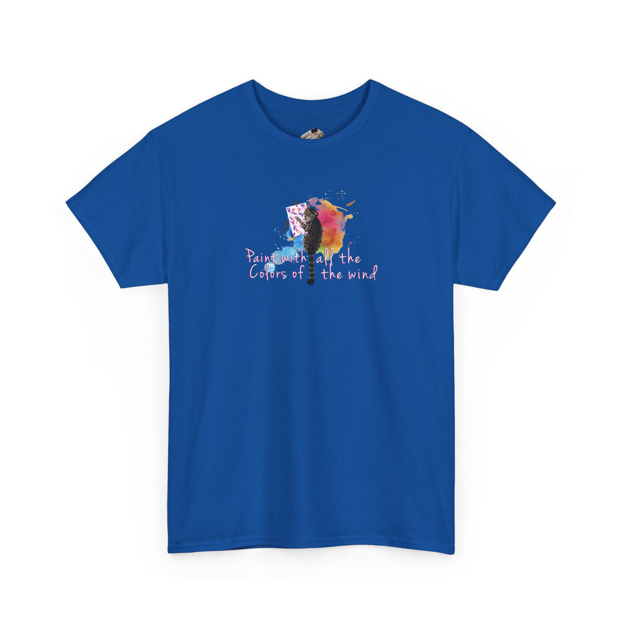 Flounder the Purrcasso T-Shirt — "Paint With All the Colors of the Wind" Cat Art Tee