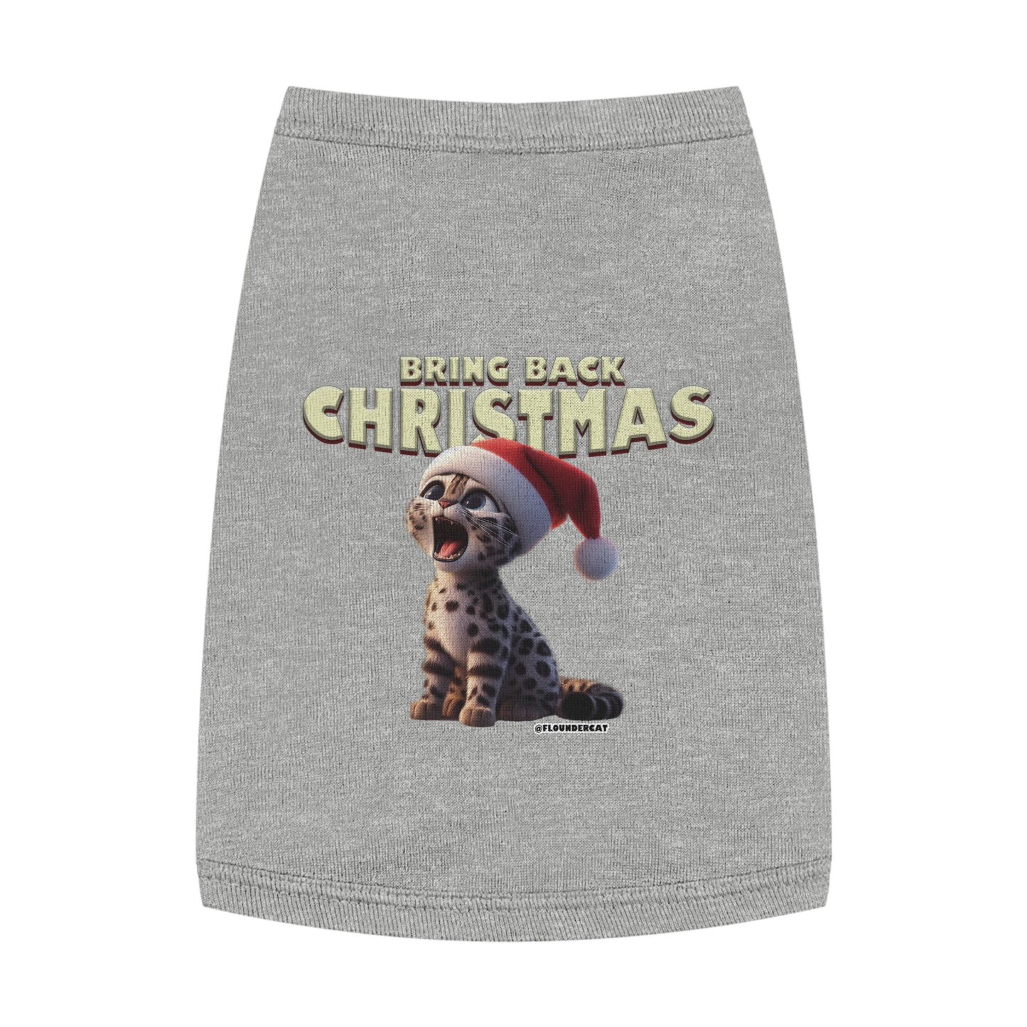 Flounder Cat - Bring Back Christmas Pet Tank Top