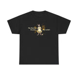 Unisex Heavy Cotton Tee - Bravery Tutu design featuring Flounder with Mouse Toy by her side