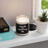 Soy Candle - I Stand with Mouse Toy Design by Nina, 9oz
