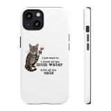 Flounder the Talking Cat Wine Glass Phone Case – "II just want to drink all the mom water"