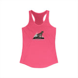 Purrmaid Flounder Racerback Tank — "I Want to Be Where the People Aren't"