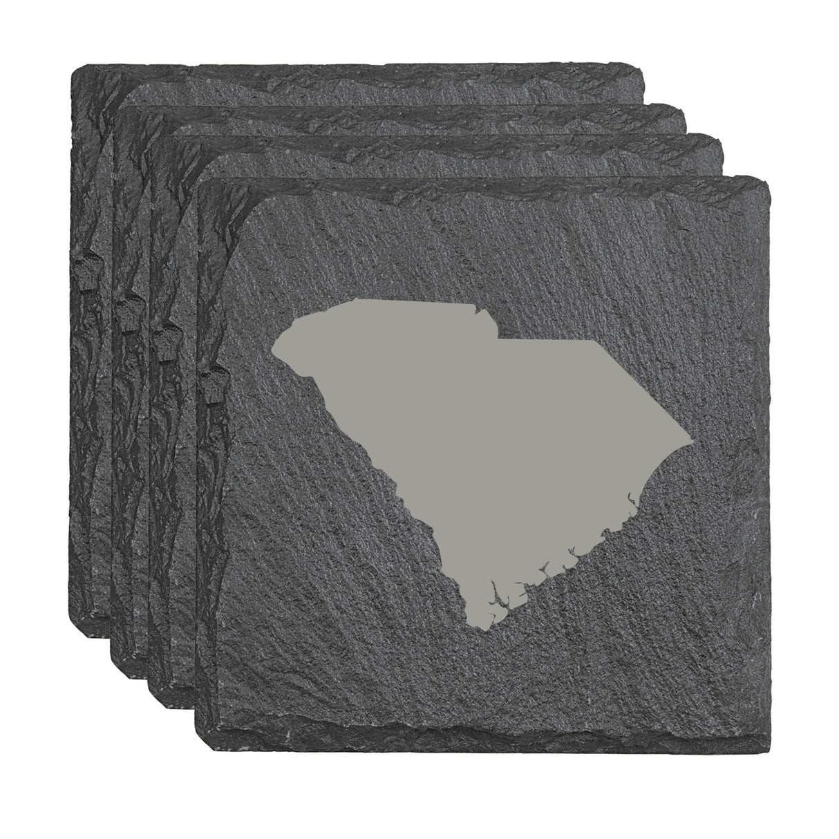 South Carolina Slate Coasters - Set of 4 - 17 design options
