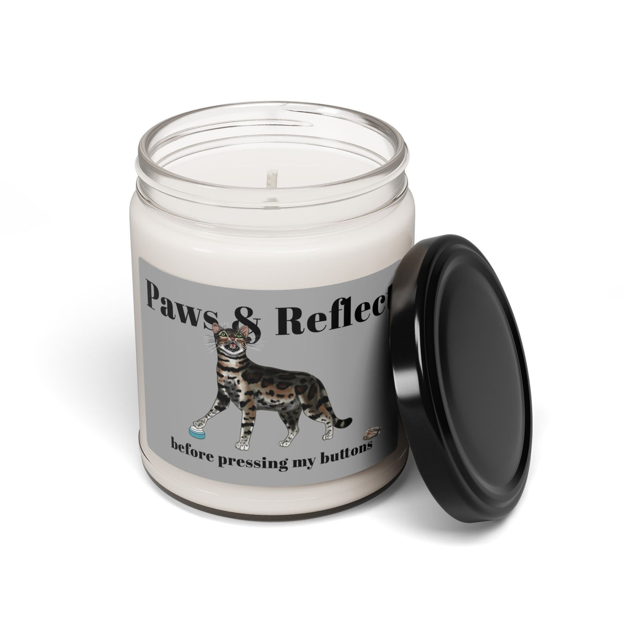 Soy Candle - Paws and Reflect Design by Nina