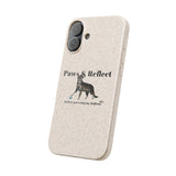 Phone Case - Paws and Reflect Biodegradable Case featuring Flounder the Purrmaid by Nina