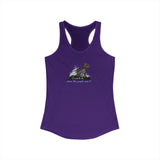 Purrmaid Flounder Racerback Tank — "I Want to Be Where the People Aren't"