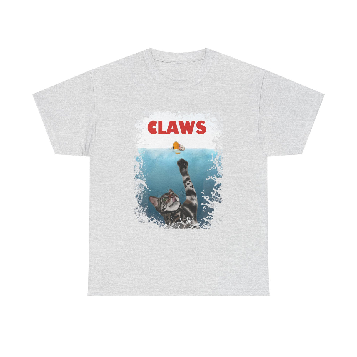 Funny Cat Claws Unisex Tee featuring Flounder and Mouse Toy