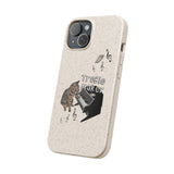 Phone case - Treble Maker Hand Drawn Design by Flounder's Mom, Nina Featuring Flounder the Purrmaid Playing Piano for Mouse Toy