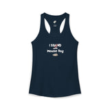 "I Stand with Mouse Toy" Women's Racerback Tank