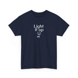 Light it Up Unisex Tee - Mouse Toy Menorah Design