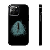 Fish at Heart Flounder Purrmaid Phone Case — Hand-Drawn Nautical Cat Design
