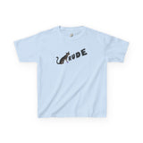 Kids "RUDE" Flounder T-Shirt — Flounder the Purrmaid Eye Roll Tee